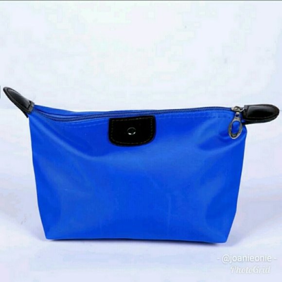 Handbags - Makeup Bag Blue ADD ON Purse Organizer Roomy Versatile